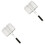 2Pièces Pince Grille Barbecue Argentée Robuste Pour Extérieures 3