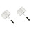 2Pièces Pince Grille Barbecue Argentée Robuste Pour Extérieures 4