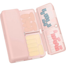7 Day Pill Box Organiser, Medicine Storage Box, [Folding Design][Large Capacity] Pill Boxes Portable Gift