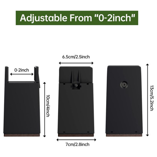 Elevadores de Cama,Blocos Elevação de Mesa Ajustáveis 4 Polegadas com Braçadeira de Parafuso 8 Unidades Elevadores de Cadeira para Serviço Pesado 2