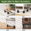 Elevadores de Cama,Blocos Elevação de Mesa Ajustáveis 4 Polegadas com Braçadeira de Parafuso 8 Unidades Elevadores de Cadeira para Serviço Pesado 6