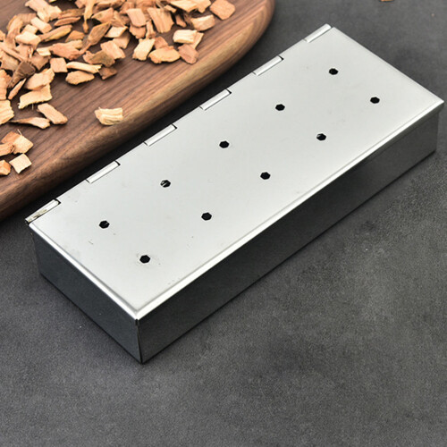 Smoker Box Pour Bbq En Acier Inoxydable Avec Chips De Bois 2