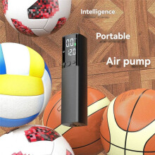 Elektrisk Bollpump, Bärbar Bollpump för Sportbollar Elektrisk Basketpump med Tryckmätare och LED-Ljus