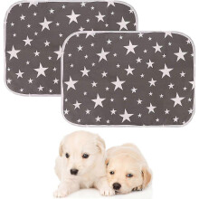 2 Pcs Puppy Training Pad Waterproof Dog Mat Non-Slip, Washable Fast Absorbing Puppy Pee Pad, Reusabl Gift for men/women