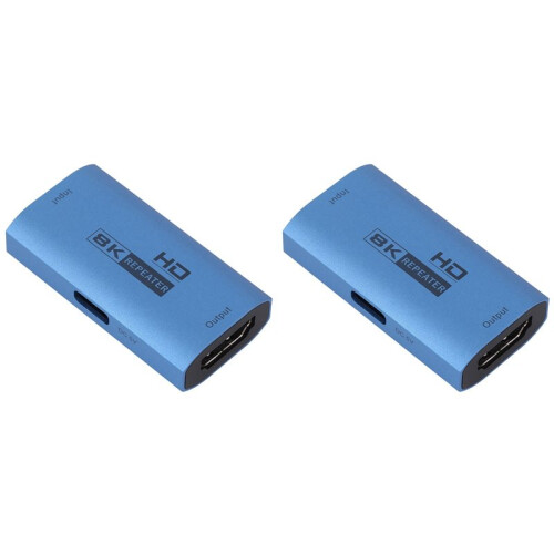 2X Extensor Compatível com  8K Repetidor 8K Amplificador de Sinal HD Conversor de Vídeo Adaptador Compatível com