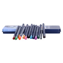Wasserlöslicher Aquarellstift-Set, 12 leuchtende Farben, 17,2 cm, Holzkunstbedarf