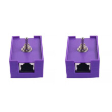 2X Network RJ45 LAN CAT5/CAT6 Twisted Pair Control  Toggle  Network Cable
