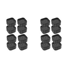16 Stuks Meubelverhogers, Zware Bed-, Stoel- en Tafelverhogers, Antislip Voetkussen voor Vloermeubilair