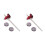 2X Verstelbare Basdrumpedaalklopper van Aluminiumlegering, Percussie-Instrumentaccessoires 1