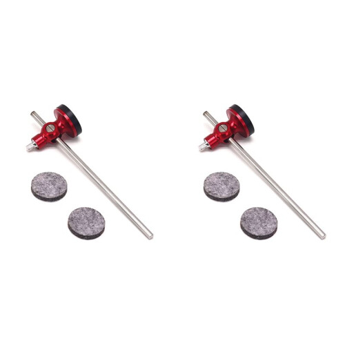 2X Verstelbare Basdrumpedaalklopper van Aluminiumlegering, Percussie-Instrumentaccessoires