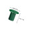 48Pcs Bright Green Plastic Cane Topper Protectors for Garden Use 2