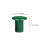 48Pcs Bright Green Plastic Cane Topper Protectors for Garden Use 3