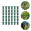 48Pcs Bright Green Plastic Cane Topper Protectors for Garden Use 7