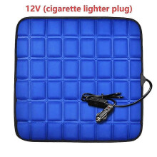 (12V Blue)12v/5v Heated Car Seat Cushion Cover Seat Heater Warmer Winter Cushion Car Driver Heated Seat Cushion 40w Usb Winter Pad Cover