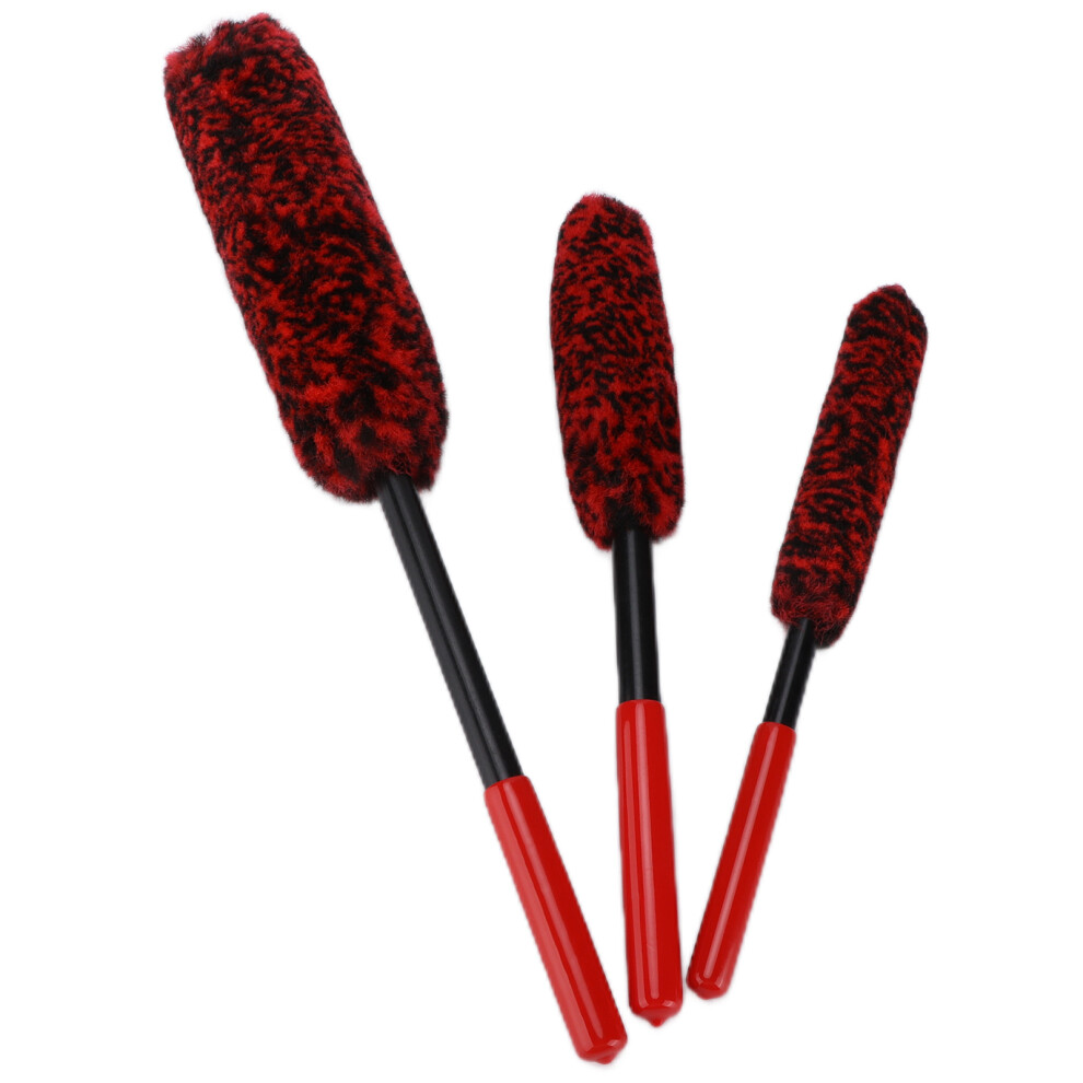 3Pcs Car Wheel Hub Brush Set, Rims & Exhaust Cleaner 30-47Cm 4621390701122