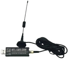 SDR Software-Defined Radio Receiver RTL-SDR V2 RTL2832U Equipped with FC0012 Tuner, 22-948.6MHz Band