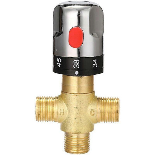 Brass Adjustable Thermostatic Mixer Hot/Cold Water Temperature Control Valve Type 3