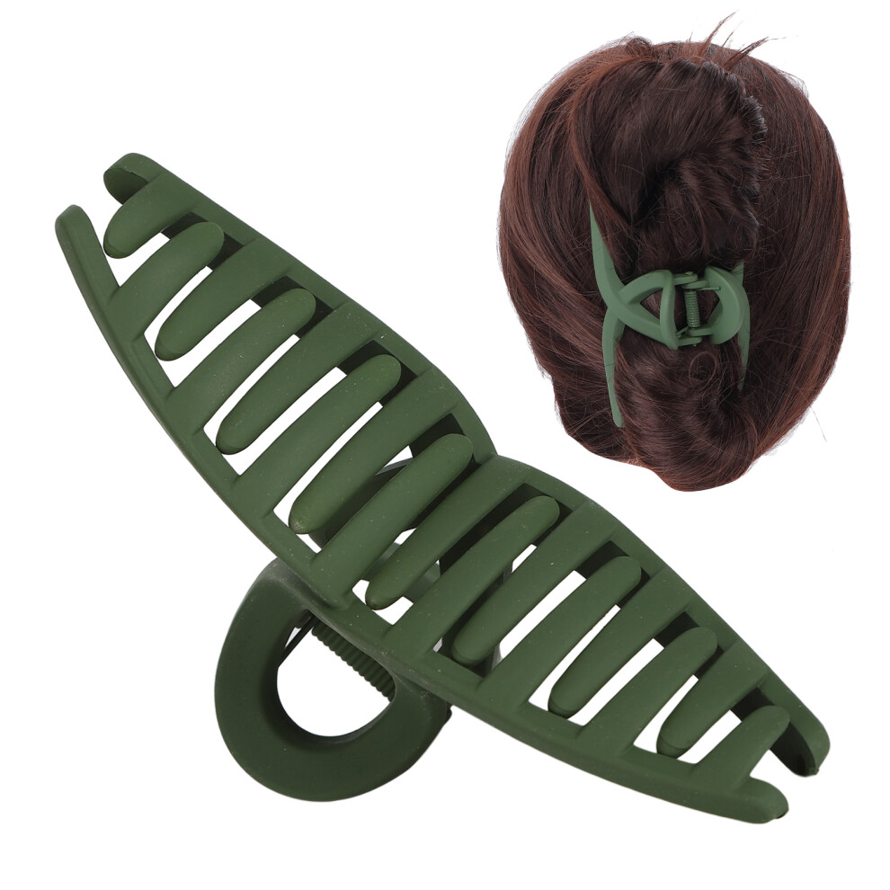 OD Green Medium Hair Claws Clips Non Slip Durable Hair Accessories for Women