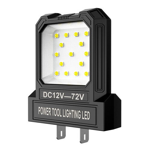 Flexible Battery Operated LED Work Light With Adjustable-Black