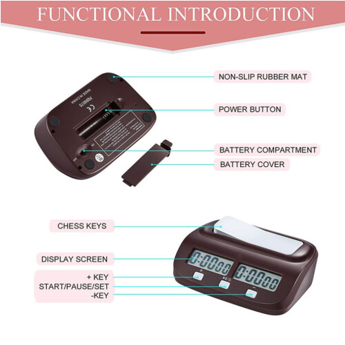 Professional Chess Clock Game Timer Chess Timer Count Down Timer International Chess Timer Clock 2