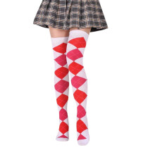 Socks for Women Stockings for Women Women Plaid High Elasticity Over Knee Socks Fashion Over Knee Socks Cute Socks Slouch Socks H One Size