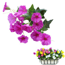Artificial Petunia Vine With Lifelike Detail, Cloth Material, 13.8 Inches, 1 Piece for Home Decor and Garden Wall Arrangement