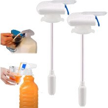 Happon 2-Pack Electric Tap Milk Dispenser for Fridge Gallon – Auto Drink Dispenser, Hands-Free, Overflow Prevention, Compatible with Home & Outdoor