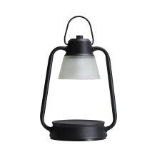 Dimmable Metal Candle Lamps, Vintage Table Lamps for Scented Melting Candles (Not Included), Black, 27x12cm – Compatible with Standard Candles