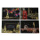 Magic Scratch Art Paper with Drawing Stick 4 Pieces 20x14cm 1