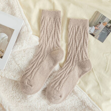 Ankle Socks,Crew Socks Women Autumn And Winter Textured Twist Warm Socks Solid Color Home Socks Dress Socks,Cute Socks,Socks for Women F