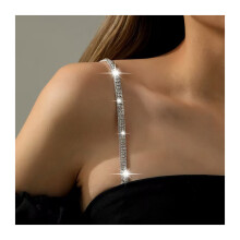Xinwanna Bra Shoulder Strap Sparkling Rhinestone Anti-Slip Shoulder Straps Adjustable Women Underwear Accessories (Type D)