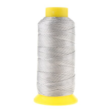 Bonded Nylon Thread210D, Grå, 200m – för läder, denim, klädsel, maskin- och gör-det-själv-sömnad