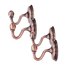 2/1 Pairs Wall-Mounted Metal Curtain Holdbacks & Tiebacks – Compatible with Standard Curtains