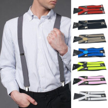 Bretelle unisex con elastico, modello Y-Back, tinta unita, anti-rottura, adatte per matrimoni, feste e uso quotidiano. Cinturino regolabile.