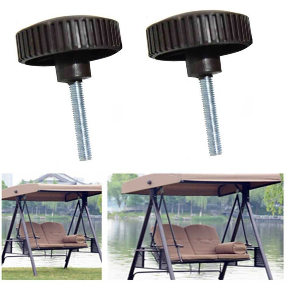 1 Pair Canopy Fixing Screws Bolt Black Plastic Screws For Garden Swing Chairs 9028731641096