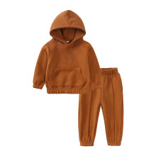 AWZXDE Completo Autunno Inverno per Ragazzi - Felpa con cappuccio spessa e calda - Pantaloni - Set 2 pezzi per Ragazzi - Abbigliamento Freddo