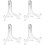 Plastic Display Stand White 12 Inch Easel 1