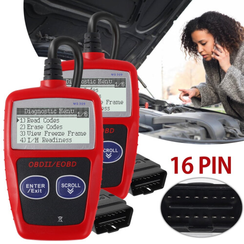 2Pcs Car Fault Code Reader - Accurate Engine Diagnostic Scanner Multifunctional OBD2 Scanner