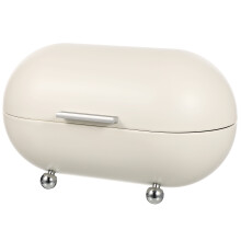 Airtight Bread Box White Iron 1Set