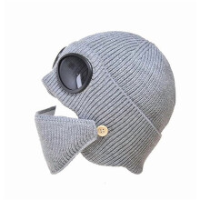 3-in-1 Unisex-Winter-Skimütze mit Skibrille und Maske