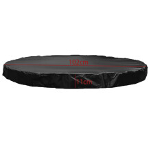 Jump-Bett-Überzug, wasserdichter Fitness-Jump-Bett-Überzug, für drinnen und draußen, 102 x 11 cm, schwarz