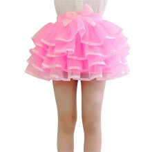 Girls Solid Color Tiered Tutu Skirt Pink Size 1-10 Years