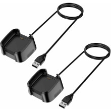 Caricabatterie compatibile SOLO con Fitbit Versa2 – Cavo di ricarica USB veloce da 1 metro e supporto dock (NON compatibile con Versa1/Lite)