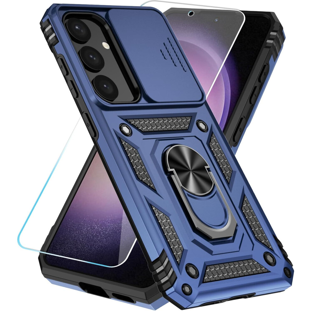 Military-Grade Case For Samsung Galaxy S24 Plus / S25 Plus 6.7" With Hd Screen Protector, Kickstand & Slide Camera Cover 9028731919188