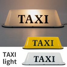Taxi Roof Top Sign Waterproof Magnetic Good Brightness Energy Saving Universal Cab Roof LED Lamp Light Signal Sign Car Supplies White One Size