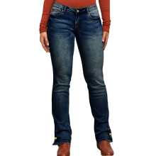 Jeans Paige para mujer, jeans para mujeres de baja estatura, jeans para mujer, jeans de mezclilla largos de cintura alta, elásticos y de pierna