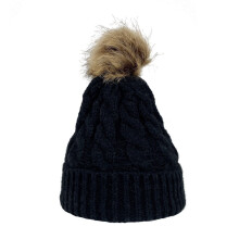 Men Women Knitted Beanie Hat Winter Braided Plush Bubble Baggy Slouchy Ski Skull Cap