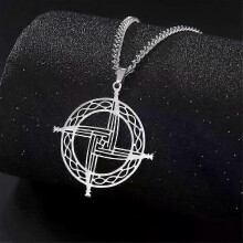 Collana con ciondolo a croce di Santa Brigida My Shape, adatta a donne e uomini, in acciaio inossidabile, tradizionale, celtico, irlandese, amuleto,