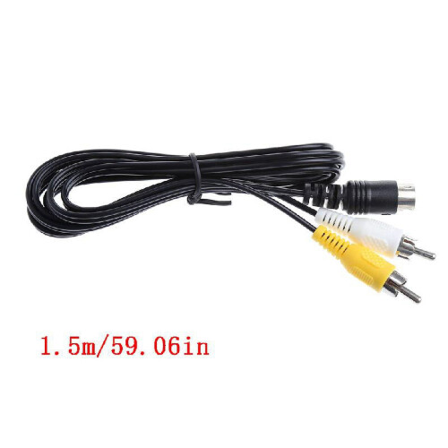 Composite Adapter Cable Cored For Sega Genesis/M System Console RCA Video Cord