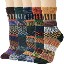 PUMIER Wool Socks for Women 5 Pairs